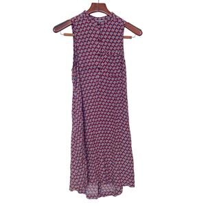 Vtg JOLN Womens Dress Sz S Tank Shift Mod Boho Hippie Unique Geometric Twee USA